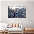 Picture of Snow Kissed Mountain  _GroupedProduct_Rectangle_Landscape_Photography _GroupedProduct_Rectangle_Landscape_Canvas_Framed_