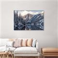 Picture of Snow Kissed Mountain  _GroupedProduct_Rectangle_Landscape_Photography _GroupedProduct_Rectangle_Landscape_Canvas_Framed_