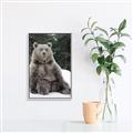 Picture of Snowy Bear _GroupedProduct_Rectangle_Portrait_Photography _GroupedProduct_Rectangle_Portrait_Canvas_Framed_