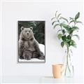 Picture of Snowy Bear _GroupedProduct_Rectangle_Portrait_Photography _GroupedProduct_Rectangle_Portrait_Canvas_Framed_