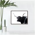 Picture of Spotted Bull  _GroupedProduct_Rectangle_Landscape_Photography _GroupedProduct_Rectangle_Landscape_Canvas_Framed_