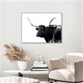Picture of Spotted Bull  _GroupedProduct_Rectangle_Landscape_Photography _GroupedProduct_Rectangle_Landscape_Canvas_Framed_