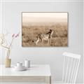 Picture of Spotted in the Savanna  _GroupedProduct_Rectangle_Landscape_Photography _GroupedProduct_Rectangle_Landscape_Canvas_Framed_