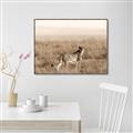 Picture of Spotted in the Savanna  _GroupedProduct_Rectangle_Landscape_Photography _GroupedProduct_Rectangle_Landscape_Canvas_Framed_