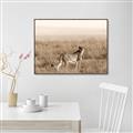 Picture of Spotted in the Savanna  _GroupedProduct_Rectangle_Landscape_Photography _GroupedProduct_Rectangle_Landscape_Canvas_Framed_