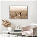 Picture of Spotted in the Savanna  _GroupedProduct_Rectangle_Landscape_Photography _GroupedProduct_Rectangle_Landscape_Canvas_Framed_