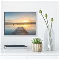 Picture of Sunrise Dock _GroupedProduct_Rectangle_Landscape_Photography _GroupedProduct_Rectangle_Landscape_Canvas_Framed_