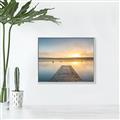 Picture of Sunrise Dock _GroupedProduct_Rectangle_Landscape_Photography _GroupedProduct_Rectangle_Landscape_Canvas_Framed_