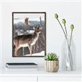 Picture of Waiting in Snow _GroupedProduct_Rectangle_Portrait_Photography _GroupedProduct_Rectangle_Portrait_Canvas_Framed_