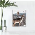 Picture of Waiting in Snow _GroupedProduct_Rectangle_Portrait_Photography _GroupedProduct_Rectangle_Portrait_Canvas_Framed_