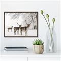 Picture of Winter Deers _GroupedProduct_Rectangle_Landscape_Photography _GroupedProduct_Rectangle_Landscape_Canvas_Framed_