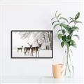 Picture of Winter Deers _GroupedProduct_Rectangle_Landscape_Photography _GroupedProduct_Rectangle_Landscape_Canvas_Framed_
