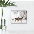 Picture of Winter Deers _GroupedProduct_Rectangle_Landscape_Photography _GroupedProduct_Rectangle_Landscape_Canvas_Framed_