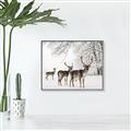 Picture of Winter Deers _GroupedProduct_Rectangle_Landscape_Photography _GroupedProduct_Rectangle_Landscape_Canvas_Framed_