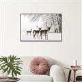 Picture of Winter Deers _GroupedProduct_Rectangle_Landscape_Photography _GroupedProduct_Rectangle_Landscape_Canvas_Framed_