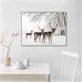 Picture of Winter Deers _GroupedProduct_Rectangle_Landscape_Photography _GroupedProduct_Rectangle_Landscape_Canvas_Framed_