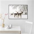 Picture of Winter Deers _GroupedProduct_Rectangle_Landscape_Photography _GroupedProduct_Rectangle_Landscape_Canvas_Framed_