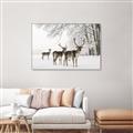 Picture of Winter Deers _GroupedProduct_Rectangle_Landscape_Photography _GroupedProduct_Rectangle_Landscape_Canvas_Framed_
