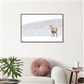 Picture of Winter Stag _GroupedProduct_Rectangle_Landscape_Canvas_Framed_