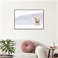 Picture of Winter Stag _GroupedProduct_Rectangle_Landscape_Canvas_Framed_