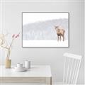 Picture of Winter Stag _GroupedProduct_Rectangle_Landscape_Canvas_Framed_