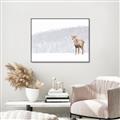 Picture of Winter Stag _GroupedProduct_Rectangle_Landscape_Canvas_Framed_