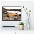 Picture of Yellow Canoe  _GroupedProduct_Rectangle_Landscape_Photography _GroupedProduct_Rectangle_Landscape_Canvas_Framed_