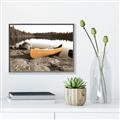 Picture of Yellow Canoe  _GroupedProduct_Rectangle_Landscape_Photography _GroupedProduct_Rectangle_Landscape_Canvas_Framed_