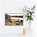 Picture of Yellow Canoe  _GroupedProduct_Rectangle_Landscape_Photography _GroupedProduct_Rectangle_Landscape_Canvas_Framed_