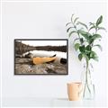 Picture of Yellow Canoe  _GroupedProduct_Rectangle_Landscape_Photography _GroupedProduct_Rectangle_Landscape_Canvas_Framed_