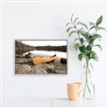 Picture of Yellow Canoe  _GroupedProduct_Rectangle_Landscape_Photography _GroupedProduct_Rectangle_Landscape_Canvas_Framed_