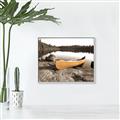 Picture of Yellow Canoe  _GroupedProduct_Rectangle_Landscape_Photography _GroupedProduct_Rectangle_Landscape_Canvas_Framed_