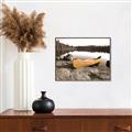 Picture of Yellow Canoe  _GroupedProduct_Rectangle_Landscape_Photography _GroupedProduct_Rectangle_Landscape_Canvas_Framed_