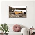 Picture of Yellow Canoe  _GroupedProduct_Rectangle_Landscape_Photography _GroupedProduct_Rectangle_Landscape_Canvas_Framed_