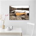 Picture of Yellow Canoe  _GroupedProduct_Rectangle_Landscape_Photography _GroupedProduct_Rectangle_Landscape_Canvas_Framed_