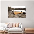 Picture of Yellow Canoe  _GroupedProduct_Rectangle_Landscape_Photography _GroupedProduct_Rectangle_Landscape_Canvas_Framed_
