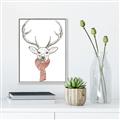 Picture of Cozy Deer _GroupedProduct_Rectangle_Portrait_Canvas_Framed_