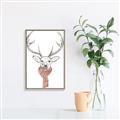 Picture of Cozy Deer _GroupedProduct_Rectangle_Portrait_Canvas_Framed_