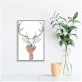 Picture of Cozy Deer _GroupedProduct_Rectangle_Portrait_Canvas_Framed_