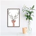 Picture of Cozy Deer _GroupedProduct_Rectangle_Portrait_Canvas_Framed_