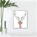 Picture of Cozy Deer _GroupedProduct_Rectangle_Portrait_Canvas_Framed_