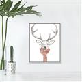 Picture of Cozy Deer _GroupedProduct_Rectangle_Portrait_Canvas_Framed_