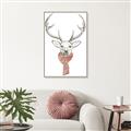 Picture of Cozy Deer _GroupedProduct_Rectangle_Portrait_Canvas_Framed_