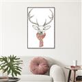 Picture of Cozy Deer _GroupedProduct_Rectangle_Portrait_Canvas_Framed_
