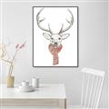 Picture of Cozy Deer _GroupedProduct_Rectangle_Portrait_Canvas_Framed_