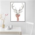 Picture of Cozy Deer _GroupedProduct_Rectangle_Portrait_Canvas_Framed_