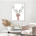Picture of Cozy Deer _GroupedProduct_Rectangle_Portrait_Canvas_Framed_
