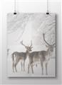 Picture of Winter Deers _GroupedProduct_Rectangle_Landscape_Photography _GroupedProduct_Rectangle_Landscape_Unframed_Print_Only_