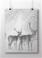 Picture of Winter Deers _GroupedProduct_Rectangle_Landscape_Photography _GroupedProduct_Rectangle_Landscape_Unframed_Print_Only_