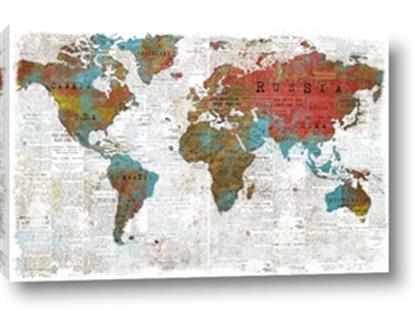 Picture of Newspaper World map 